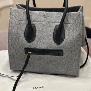 COPY - Celine Phantom Purse - Grey Felt